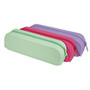 Divoga&trade; Tubular Silicone Pencil Pouch, 8 inch;H x 2 inch;W x 2 1/2 inch;D, Assorted Colors