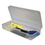 Innovative Storage Designs Pencil/Ruler Box, 5 5/8 inch; x 13 3/8 inch; x 2 1/2 inch;, Clear