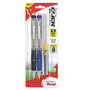 Pentel; Twist-Erase; CLICK Mechanical Pencils, 0.9mm, Hi-Polymer HB Lead, 59% Recycled, Assorted Barrel Colors, Pack Of 2