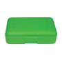 Romanoff Products Pencil Boxes, 8 1/2 inch;H x 5 1/2 inch;W x 2 1/2 inch;D, Lime Opaque, Pack Of 12