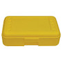 Romanoff Products Pencil Boxes, 8 1/2 inch;H x 5 1/2 inch;W x 2 1/2 inch;D, Yellow, Pack Of 12