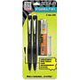 Zebra Pen Z Tap Mechanical Pencil - HB, #2 Lead Degree (Hardness) - 0.7 mm Lead Diameter - Refillable - Black Lead - Smoke, Black Barrel - 2 / Each