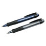 AbilityOne SKILCRAFT; Ergonomic Retractable Ballpoint Pens, Medium Point, Blue Ink, Pack Of 12