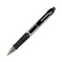 AbilityOne Vista Retractable Gel Pens, Medium Point, 0.7 mm, Black Barrel, Black Ink, Pack Of 12