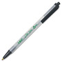 BIC Ecolutions Ballpoint Pen - Medium Point Type - Black - Clear Barrel - 1 Dozen