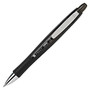 FORAY; Super Comfort Grip Retractable Gel Pens, Medium Point, 0.7 mm, Black Barrel, Black Ink, Pack Of 6