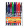 FriXion Ball Gel Pen - Fine Point Type - 0.7 mm Point Size - Assorted Gel-based Ink - 8 / Pack