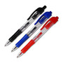 Integra Retractable 0.5mm Gel Pen - Fine Point Type - 0.5 mm Point Size - Black Gel-based Ink - Black Barrel - 1 Dozen