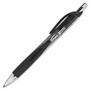 Integra Retractable Gel Pen - 1 mm Point Size - Black Gel-based Ink - Black Barrel - 1 Dozen