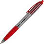 Integra Rubber Grip Retractable Pen - Medium Point Type - Red - Red Barrel - 1 Dozen
