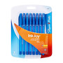 Paper Mate; InkJoy 100 Stick Pens, Medium Point, 1.0 mm, Translucent Blue Barrels, Blue Ink, Pack Of 8
