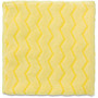 Rubbermaid HYGEN Microfiber Bathroom Cloth - Cloth - 16 inch; Width x 16 inch; Length - 1 Each - Yellow
