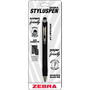 STYLUSPEN Retractable Stylus Pen With Grip, Medium Point, 1.0 mm, Onyx Barrel, Black Ink