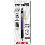 STYLUSPEN Retractable Stylus Pen With Grip, Medium Point, 1.0 mm, Sour Grapes Barrel, Black Ink