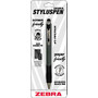 STYLUSPEN Retractable Stylus Pen, Medium Point, 1.0 mm, Slate Gray Barrel, Black Ink