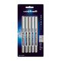 uni-ball; Vision&trade; Rollerball Pens, Fine Point, 0.7 mm, Gray Barrel, Assorted Ink Colors, Pack Of 5