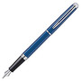 Waterman Hemisphere Fountain Pen, Medium Point, Blue/Silver Barrel, Blue Ink