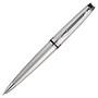 Waterman; Expert Ballpoint Pen, Medium Point, 1.0 mm, Silver Barrel, Blue Ink