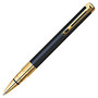 Waterman; Perspective Ballpoint Pen, Medium Point, 1.0 mm, Black/Gold Barrel, Black Ink