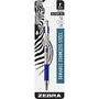 Zebra Pen F-301 Ballpoint Pen - Fine Point Type - 0.7 mm Point Size - Refillable - Blue - Stainless Steel Barrel - 1 / Pack