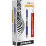 Zebra Pen Sarasa Bold Gel Retractable Pen - Bold Point Type - 1 mm Point Size - Refillable - Blue - Transparent Barrel