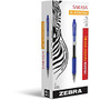 Zebra Pen Sarasa Gel Retractable Pen - Fine Point Type - 0.5 mm Point Size - Refillable - Blue Pigment-based Ink - Translucent Barrel