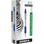 Zebra Pen Z-Grip - Medium Point Type - 1 mm Point Size - Blue - Clear, Blue Barrel