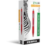 Zebra Pen Z-Grip Gel Pen - Medium Point Type - 0.7 mm Point Size - Red - Red Barrel