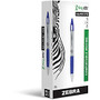Zebra Pen Z-grip Max Ballpoint Pen - Medium Point Type - 1 mm Point Size - Blue - Gray Barrel