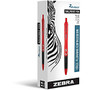 Zebra Pen Z-Mulsion - Medium Point Type - 1 mm Point Size - Red Emulsion Ink