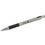 Zebra; G-301; Gel Ink Retractable Pens, Medium Point, 0.7 mm, Stainless Steel Barrel, Black Ink