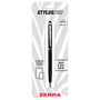 Zebra; Retractable Ballpoint Pen With Stylus, Fine Point, 0.7 mm, Black Barrel, Black Ink