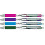 Zebra; Z-Grip&trade; Flight Retractable Ballpoint Pens, Bold Point, 1.2 mm, Assorted Colors, Pack Of 4