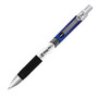 Zebra; Z-Grip&trade; Plus Retractable Ballpoint Pens, Medium Point, 1.0 mm, Assorted Barrels, Blue Ink, Pack Of 12