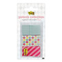 Post-it; Candy Carnival Collection Patterned Flags, 15/16 inch; x 1 11/16 inch;, Assorted Colors, 20 Flags Per Pad, Pack Of 3 Pads