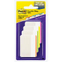Post-it; Durable Filing Tabs, 2 inch;, Assorted Colors, 6 Flags Per Pad, Pack Of 4 Pads