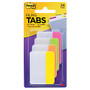 Post-it; Durable Tabs, 2 inch; x 1 1/2 inch;, Assorted Colors, 6 Flags Per Pad, Pack Of 4 Pads
