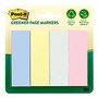 Post-it; Flags, 1 inch; x 3 inch;, Assorted Pastel Colors, 100% Recycled, 50 Flags Per Pad, Pack Of 4 Pads