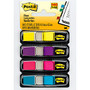 Post-it; Flags, 3/8 inch; x 1 7/10 inch;, Assorted Bright Colors, 35 Flags Per Pad, Pack Of 4 Colors