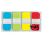 Post-it; Tabs With On-The-Go Dispenser, 5/8 inch;, Assorted Colors, Pack Of 40 Tabs