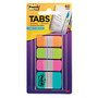 Post-it; Tabs, Assorted Sizes, Assorted Colors, 10 Flags Per Pad, Pack Of 4 Pads