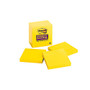 Post-it; 3 inch; x 3 inch; Super Sticky Notes, Electric Yellow, 90 Sheets Per Pad, Pack Of 5 Pads