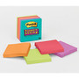 Post-it; 3 inch; x 3 inch; Super Sticky Notes, Samba Colors, 90 Sheets Per Pad, Pack Of 5 Pads