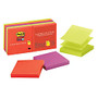 Post-it; 3 inch; x 3 inch; Super Sticky Pop-up Notes, Marrakesh, 90 Sheets Per Pad, Pack Of 10 Pads