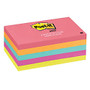 Post-it; 3 inch; x 5 inch; Notes, Cape Town Collection, 100 Sheets Per Pad, Pack Of 5 Pads