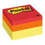 Post-it; Notes Designer Memo Cube, 3 inch; x 3 inch;, Canary Wave, 470 Sheets