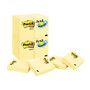 Post-it; Notes, 1 1/2 inch; x 2 inch;, Canary Yellow, Pack Of 24