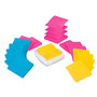 Post-it; Pop-Up Notes, 3 inch; x 3 inch;, Assorted Colors, 90 Sheets Per Pad, Pack Of 18 Pads
