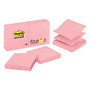 Post-it; Pop-Up Notes, 3 inch; x 3 inch;, Assorted Heart Colors, 100 Sheets Per Pad, Pack Of 6 Pads
