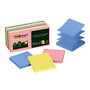 Post-it; Pop-Up Notes, 3 inch; x 3 inch;, Helsinki Collection, 100 Notes Per Pad, Pack Of 12 Pads